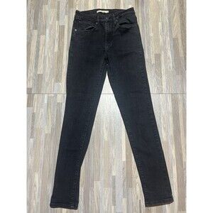Levi's 721 Jeans Women's Size 27 Faded Black High-Rise Skinny Denim